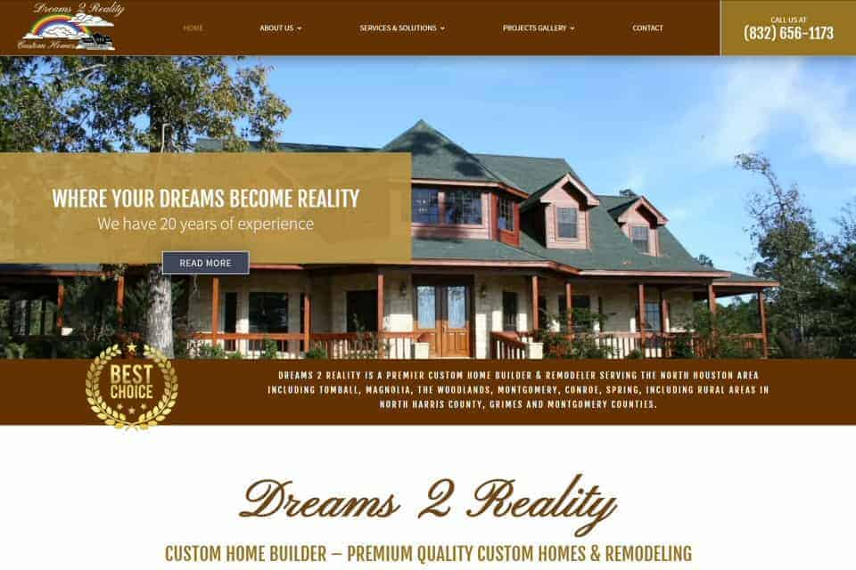 Dreams 2 Reality Custom Homes & Remodeling by Alford Benefits