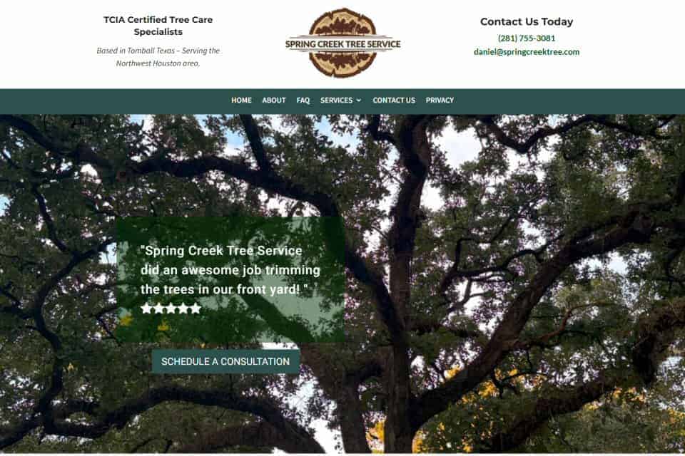 Spring Creek Tree Service by WizardsWebs Design